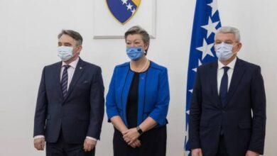 Photo of Komšić i Džaferović s Johansson o migrantima i EU putu BiH