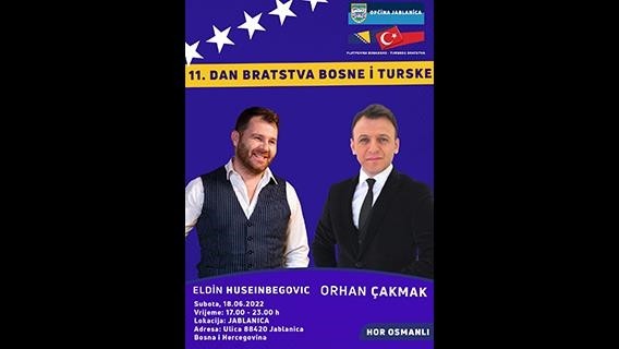Koncert u Jablanici povodom 11. Dana bratstva Bosne i Turkiye