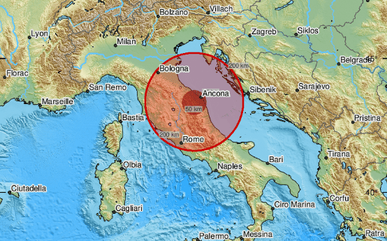 Jak zemljotres pogodio Italiju: Podrhtavanje trajalo nekoliko sekundi