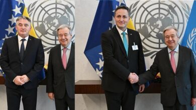 Photo of Bećirović i Komšić razgovarali s generalnim sekretarom UN-a Gutteresom